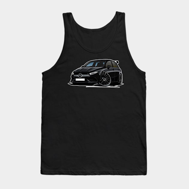 Mercedes A35 AMG Black Tank Top by y30man5